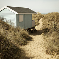 Buy canvas prints of Hunstanton Beach Hut by Martin Parratt