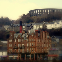 Buy canvas prints of Oban up & up by Bill Lighterness