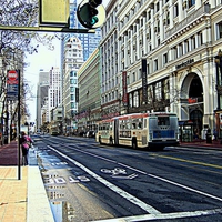 Buy canvas prints of Market Street San Francisco by Bill Lighterness
