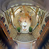 Buy canvas prints of Cruise ship atrium by Bill Lighterness