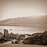 Buy canvas prints of Urquhart Castle , Loch Ness by Bill Lighterness