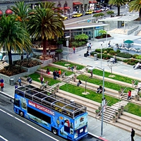 Buy canvas prints of Union Square , Oasis , San Francisco by Bill Lighterness