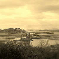 Buy canvas prints of Castle Stalker and Beyond by Bill Lighterness