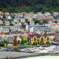 Buy canvas prints of Bergen , Boats and Houses by Bill Lighterness