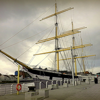 Buy canvas prints of The Tall Ship , Glasgow Harbour by Bill Lighterness