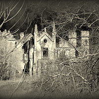 Buy canvas prints of Creepy House in the Woods by Bill Lighterness