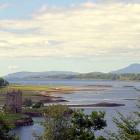 Buy canvas prints of  Castle Stalker and Beyond by Bill Lighterness