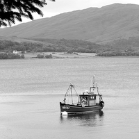 Buy canvas prints of  Black and white Loch by Bill Lighterness