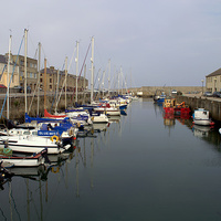 Buy canvas prints of  Lossiemouth East Harbour by Bill Lighterness