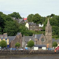 Buy canvas prints of  Two Churches , Tobermory by Bill Lighterness