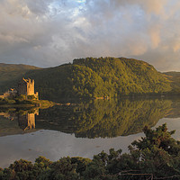 Buy canvas prints of Eilean Donan Castle , Evening sun by Bill Lighterness