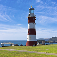 Buy canvas prints of Smeatons Tower Plymouth by R J Bull