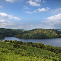 Buy canvas prints of Heavenly Reservoir by Purple OneTwoEight
