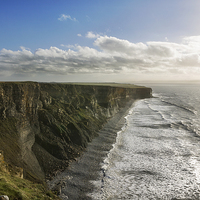 Buy canvas prints of Unbroken Cliffs by Purple OneTwoEight