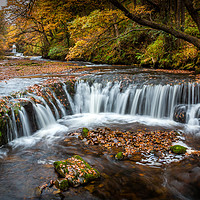 Buy canvas prints of Pontneddfechan Waterfalls by Purple OneTwoEight