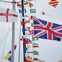 Buy canvas prints of Flags Tall Ships                   by Glenn Potts
