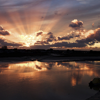Buy canvas prints of Shoreham Sunset by Richard Cooper-Knight