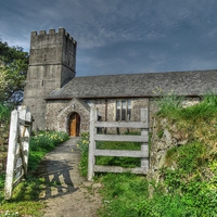 Buy canvas prints of  Mariansleigh Church at Easter by Graham Heath
