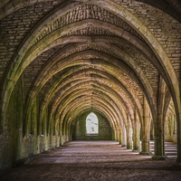 Buy canvas prints of  Fountains Abbey by Laura Kenny