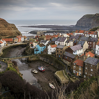 Buy canvas prints of  Staithes by Laura Kenny