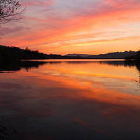 Buy canvas prints of Combs Reservoir Sunset by Laura Kenny