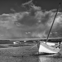 Buy canvas prints of Storm at the Staithe by Gail Sparks