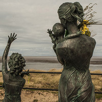 Buy canvas prints of Fishermens Memorial Statue at Fleetwood by Peter McCormack