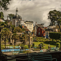 Buy canvas prints of Portmeirion Village in North wales by Peter McCormack