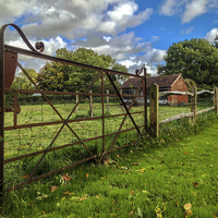 Buy canvas prints of Field Gate in Henfield by Peter McCormack