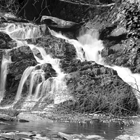 Buy canvas prints of Rhiwargor Waterfall by Elliott Appleby