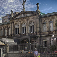 Buy canvas prints of National Theater Of Costa Rica by Anne Rodkin