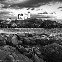 Buy canvas prints of Nubble Lighthouse, Maine 4bw by Steven Ralser
