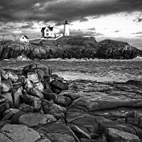 Buy canvas prints of Nubble Lighthouse, Maine 5bw by Steven Ralser