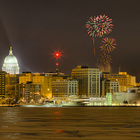 Buy canvas prints of Madison New Years Eve by Steven Ralser