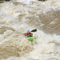 Buy canvas prints of Rio Grande kayaking by Steven Ralser