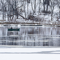 Buy canvas prints of Winter fishing by Steven Ralser