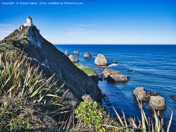 Nugget Point Lighthouse 2 - Catlins - New Zealand Picture Board by Steven Ralser