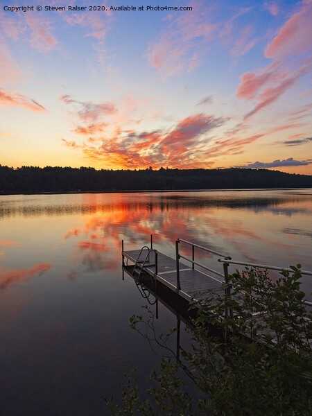 Sunrise 2 - Lake Pennessewassee, Maine Picture Board by Steven Ralser