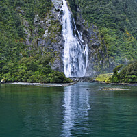 Buy canvas prints of Lady Bowen Falls, Milford Sound, New Zealand by Steven Ralser