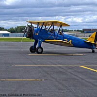 Buy canvas prints of Boeing-Stearman 75 Biplane  by Steven Ralser