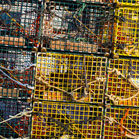 Buy canvas prints of Lobster Pots, York, Maine by Steven Ralser