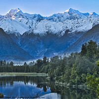 Buy canvas prints of New Zealand Alps From Lake Matheson by Steven Ralser