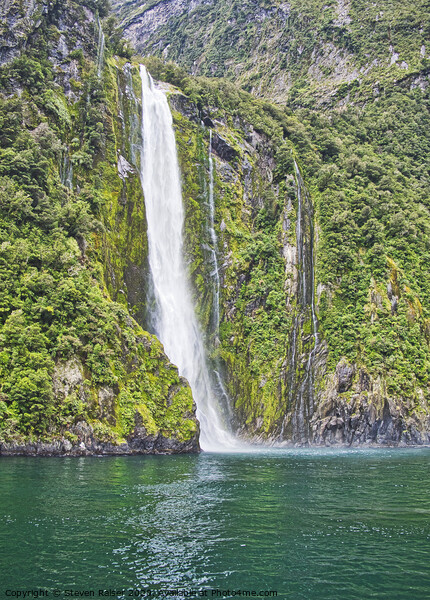 Stirling Falls, Milford Sound, New Zealand Picture Board by Steven Ralser