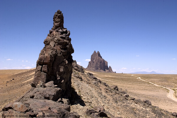 Shiprock, New Mexico, USA Picture Board by Steven Ralser