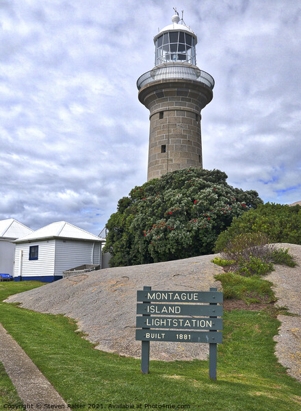 Montague Island Lighthouse - Australia Picture Board by Steven Ralser