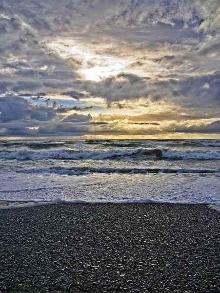 Hokitika Beach - New Zealand 5 Picture Board by Steven Ralser