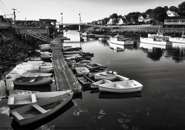 Perkins Cove Boats - Maine, USA Picture Board by Steven Ralser