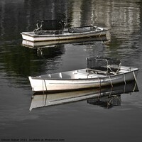 Buy canvas prints of Lobster Dinghies - Perkins Cove - Maine, USA by Steven Ralser
