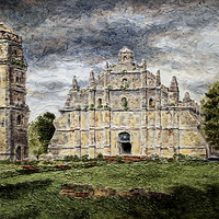 Buy canvas prints of Paoay Church by Joey Agbayani