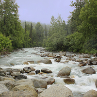 Buy canvas prints of The Little Susitna River by Kim Hojnacki